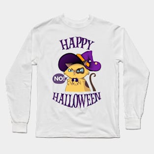 happy hallo-  NO! Long Sleeve T-Shirt